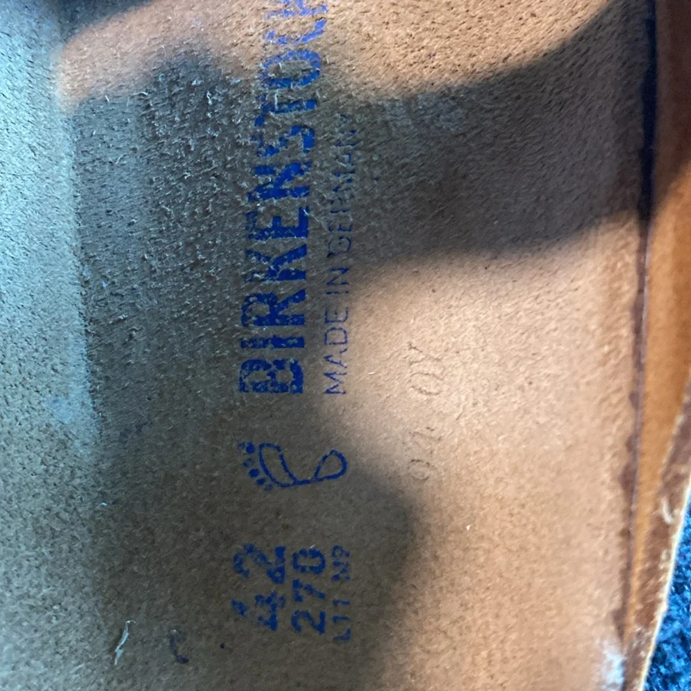 Birkenstock Men's Two-Strap Suede Sandals in Tan - Picture 3 of 7